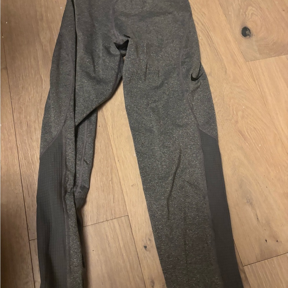 Nike Gray and Black Dri-FIT Leggings